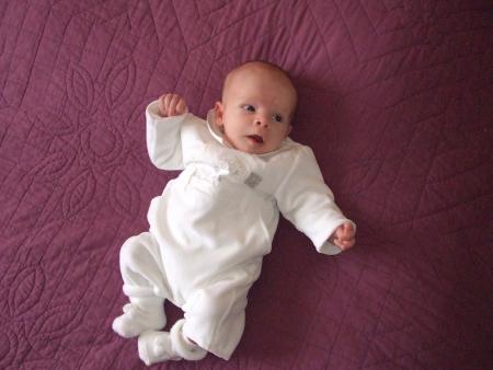 Sur le lit des parents