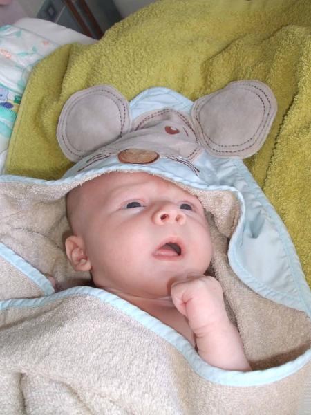 Ma sortie de bain souris...